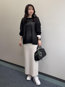 「ROPE' PICNIC（ロペピクニック）のアイテム」を使った、harukaさん（レディース・155cm）の春コーディネート