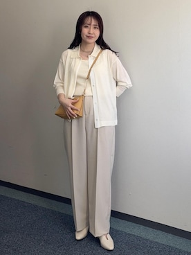 「アイテム（アンサンブル）」を使った、harukaさん（レディース・155cm）の春コーディネート