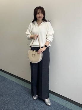 「ROPE' PICNIC（ロペピクニック）のアイテム」を使った、harukaさん（レディース・155cm）の秋コーディネート