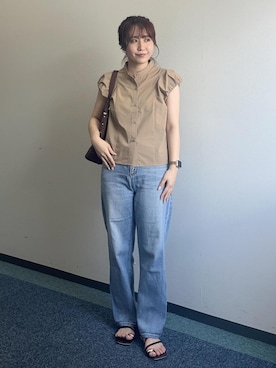「アイテム（バンダナ/スカーフ）」を使った、harukaさん（レディース・155cm・20代）の夏コーディネート