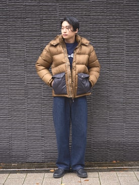 「Eddie Bauer（エディーバウアー）のアイテム（ダウンジャケット/コート）」を使った、eddiebauerofficialさん（メンズ・171cm）の冬コーディネート