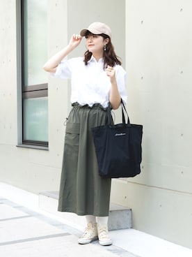 「Eddie Bauer（エディーバウアー）のアイテム（帽子）」を使った、eddiebauerofficialさん（レディース・168cm）の春コーディネート