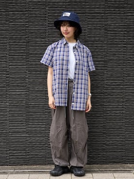 「Eddie Bauer（エディーバウアー）のアイテム（帽子）」を使った、eddiebauerofficialさん（レディース・152cm）の夏コーディネート