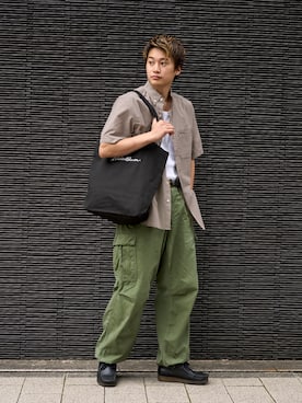 「Eddie Bauer（エディーバウアー）のアイテム（バッグ）」を使った、eddiebauerofficialさん（メンズ・171cm）の夏コーディネート