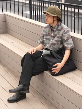 「Eddie Bauer（エディーバウアー）のアイテム（バッグ）」を使った、eddiebauerofficialさん（メンズ・171cm）の春コーディネート