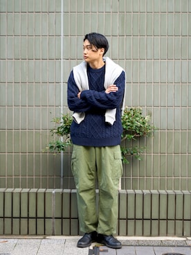 「Eddie Bauer（エディーバウアー）のアイテム（スウェット）」を使った、eddiebauerofficialさん（メンズ・171cm）の冬コーディネート
