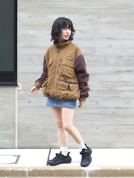 「Eddie Bauer（エディーバウアー）のアイテム（ブルゾン）」を使った、eddiebauerofficialさん（レディース・152cm）の秋コーディネート