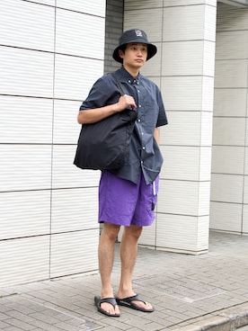 「Eddie Bauer（エディーバウアー）のアイテム（帽子）」を使った、eddiebauerofficialさん（メンズ・171cm）の夏コーディネート