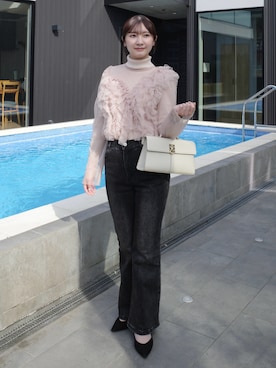 「Louere（ルエレ）のアイテム」を使った、yuiさん（レディース・157cm）の春コーディネート