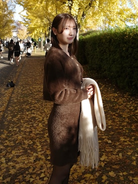 「アイテム（セットアップ）」を使った、yuiさん（レディース・157cm）の秋コーディネート