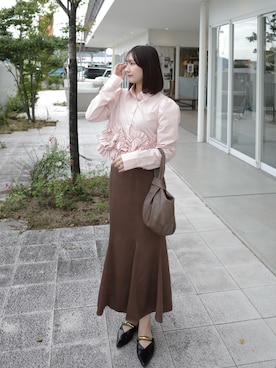 「アイテム（パンプス）」を使った、yuiさん（レディース・157cm）の秋コーディネート