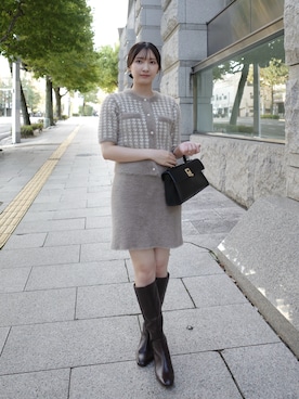 「アイテム（ニット/セーター）」を使った、yuiさん（レディース・157cm）の秋コーディネート