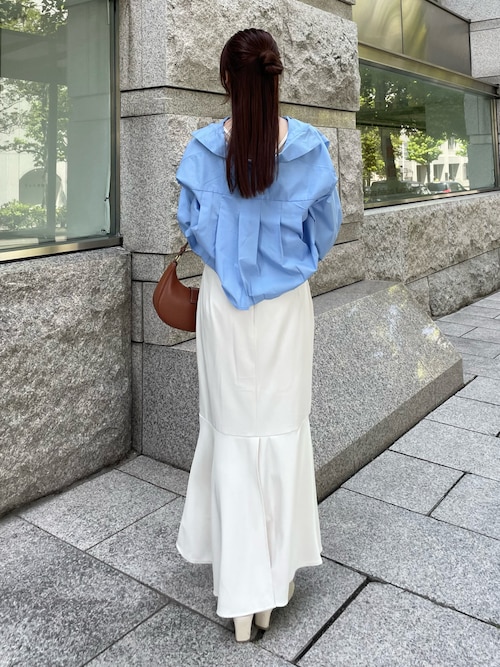 セール】薄手ハイウエストフレアマーメイドスカート（スカート