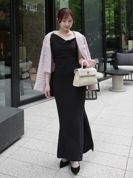 「RANDA（ランダ）のアイテム（シューズ）」を使った、𝘺𝘶𝘪｜きれいめフェミニンさん（レディース・157cm）の春コーディネート