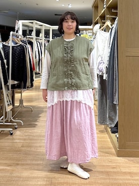 「studio CLIP（スタディオクリップ）のアイテム（トップス）」を使った、ももこ*.。さん（レディース・158cm）の春コーディネート