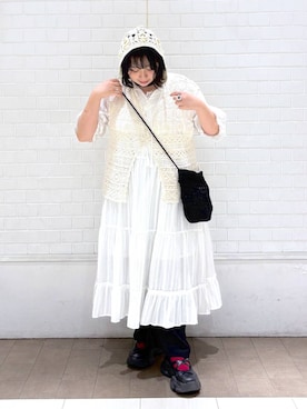 「アイテム（帽子）」を使った、ももこ*.。さん（レディース・158cm・20代）の夏コーディネート