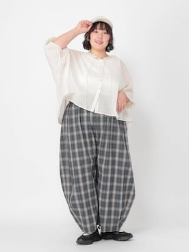 「studio CLIP（スタディオクリップ）のアイテム（キャップ）」を使った、ももこ*.。さん（レディース・158cm）の春コーディネート