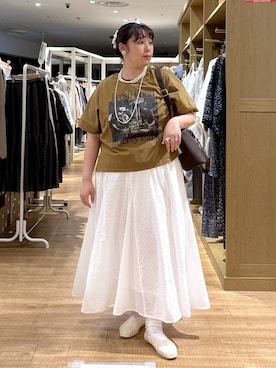 「studio CLIP（スタディオクリップ）のアイテム（トップス）」を使った、ももこ*.。さん（レディース・158cm）の春コーディネート