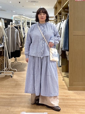 「studio CLIP（スタディオクリップ）のアイテム（パンツ）」を使った、ももこ*.。さん（レディース・158cm）の春コーディネート