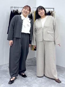 「アイテム（スーツセット）」を使った、ももこ*.。さん（レディース・158cm）の秋コーディネート