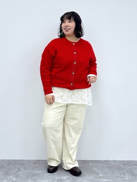 「studio CLIP（スタディオクリップ）のアイテム（Tシャツ/カットソー）」を使った、ももこ*.。さん（レディース・158cm）の秋コーディネート