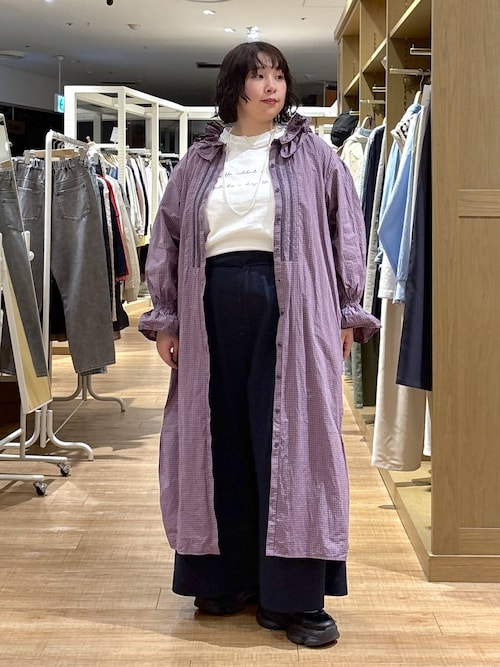 セール】《高山都さんコラボ》Wフリルカラーワンピース[プチサイズあり