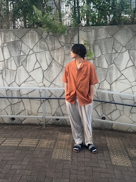 「アイテム（サンダル）」を使った、llryollさん（メンズ・175cm）の夏コーディネート