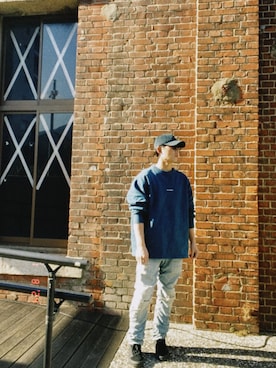 「Acne Studios（アクネストゥディオズ）のアイテム（スウェット）」を使った、llryollさん（メンズ・175cm）の冬コーディネート