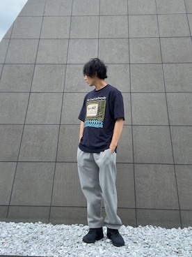 「アイテム（スウェットパンツ）」を使った、llryollさん（メンズ・175cm）の秋コーディネート