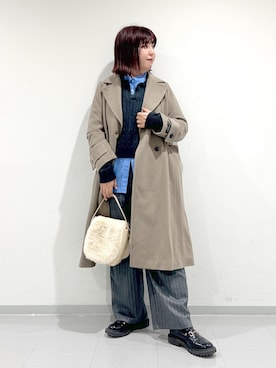 「アイテム（財布/小物）」を使った、shirakiiさん（レディース・165cm）の冬コーディネート