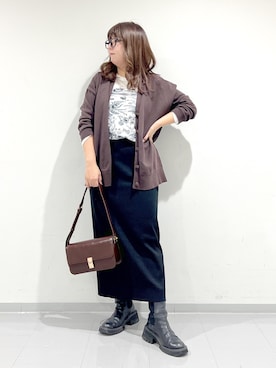 「アイテム（財布/小物）」を使った、shirakiiさん（レディース・165cm）の秋コーディネート