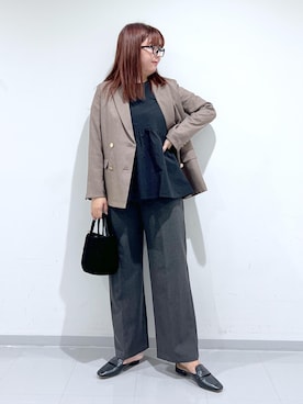 「アイテム（ローファー）」を使った、shirakiiさん（レディース・165cm・30代）の夏コーディネート