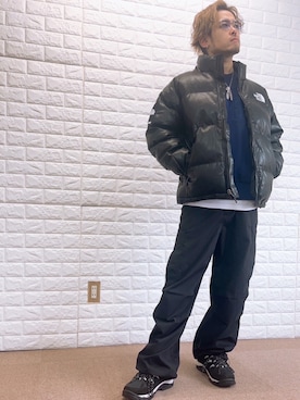 「アイテム（ダウンジャケット/コート）」を使った、まださん（メンズ・167cm）の冬コーディネート