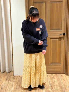 「ワッペン」｜アミさん（レディース・152cm）の冬コーディネート