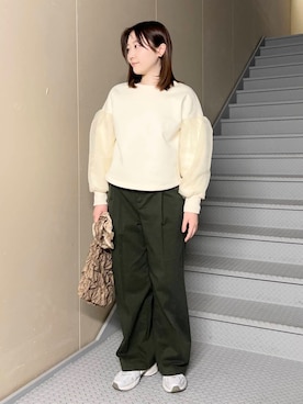 「URBAN RESEARCH Sonny Label（アーバンリサーチサニーレーベル）のアイテム（スウェット）」を使った、ヒトミさん（レディース・160cm）の冬コーディネート