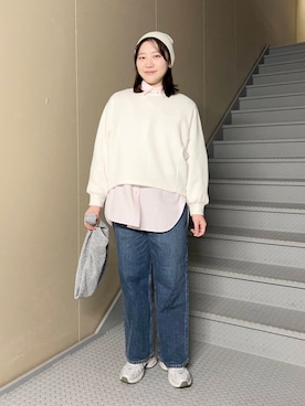 「SonnyLabel」｜「アイテム（ニットキャップ/ビーニー）」を使った、ヒトミさん（レディース・160cm）の冬コーディネート