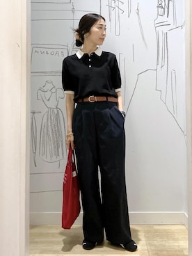「アイテム（トートバッグ）」を使った、miyajiさん（レディース・157cm・30代）の夏コーディネート