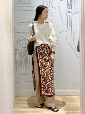 「ROPE' PICNIC（ロペピクニック）のアイテム」を使った、miyajiさん（レディース・157cm）の春コーディネート