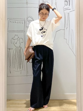 「アイテム（トートバッグ）」を使った、miyajiさん（レディース・157cm・30代）の夏コーディネート