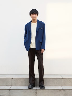 「CULLNI（クルニ）のアイテム（ジャケット/アウター）」を使った、koushiさん（メンズ・178cm）の冬コーディネート