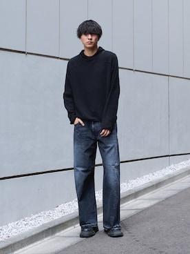 koushiさんの「USED 3D BAGGY DENIM」を使ったコーディネート