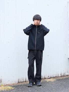 「CULLNI（クルニ）のアイテム（パンツ）」を使った、koushiさん（メンズ・178cm）の冬コーディネート