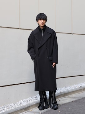 「STUDIOUS（ステュディオス）のアイテム（ダウンジャケット/コート）」を使った、koushiさん（メンズ・178cm）の冬コーディネート