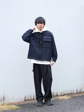 「CULLNI（クルニ）のアイテム（ジャケット/アウター）」を使った、koushiさん（メンズ・178cm）の冬コーディネート