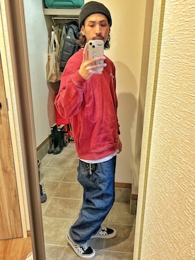 貧脚チャリ男さんの（HUF | ハフ）を使ったコーディネート