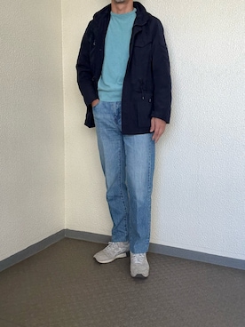 「アイテム（ナイロンジャケット）」を使った、ゴンさん（メンズ・178cm）の秋コーディネート