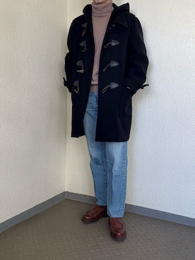「アイテム（ダッフルコート）」を使った、ゴンさん（メンズ・178cm）の冬コーディネート