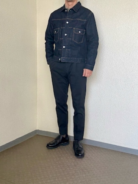 「アイテム（ビジネスシャツ）」を使った、ゴンさん（メンズ・178cm）の秋コーディネート