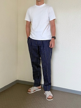 「COLE HAAN（コールハーン）のアイテム」を使った、ゴンさん（メンズ・178cm）の夏コーディネート