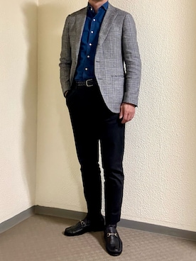 「UNIVERSAL LANGUAGE（ユニバーサルランゲージ）のアイテム」を使った、ゴンさん（メンズ・178cm）の春コーディネート